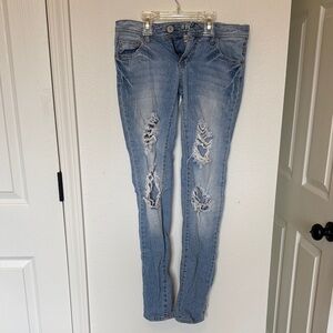 Mossimo Supply Co. Light Blue Skinny Jeans